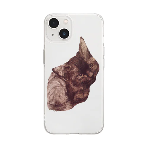 ねこ Soft Clear Smartphone Case