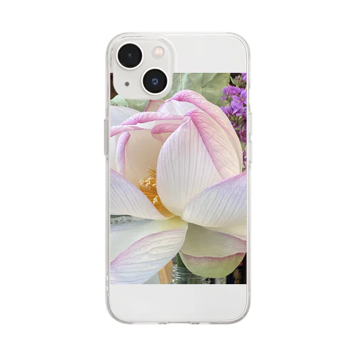 蓮の花 Soft Clear Smartphone Case