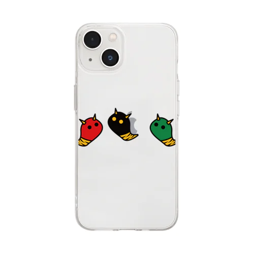 おばけの鬼 雷様ではないよ Soft Clear Smartphone Case