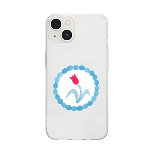 つよい花 Soft Clear Smartphone Case