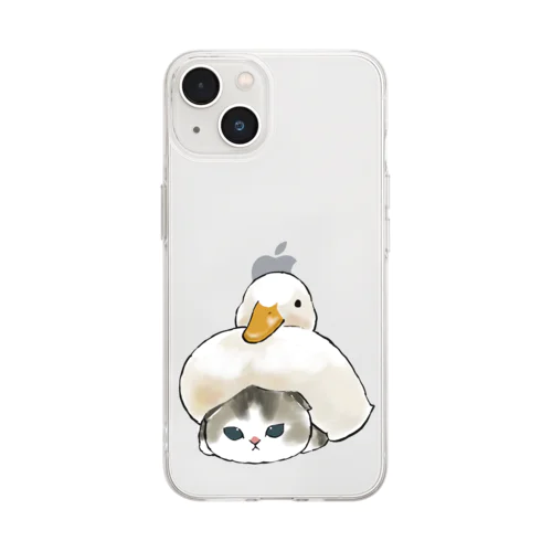 はと胸 Soft Clear Smartphone Case