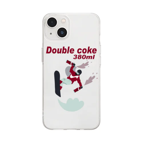 ダブルコーク 380ml プシュー!! Soft Clear Smartphone Case