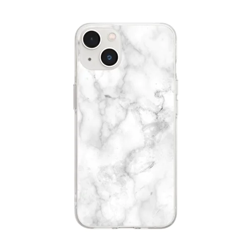 大理石 Soft Clear Smartphone Case