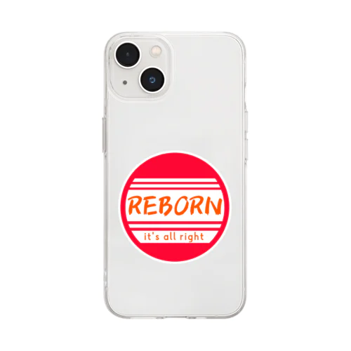 REBORNマーク Soft Clear Smartphone Case