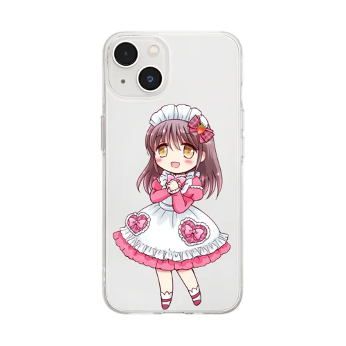 苺メイド Soft Clear Smartphone Case