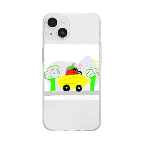 野菜のドライブ Soft Clear Smartphone Case