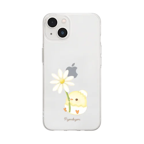 【ぴよりびより】お花とぴよりA Soft Clear Smartphone Case