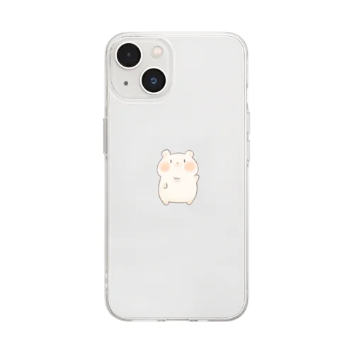 しろくまくん Soft Clear Smartphone Case