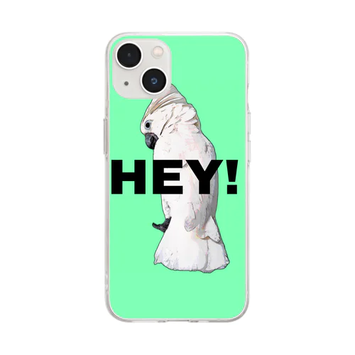 HEY!  オウム Soft Clear Smartphone Case