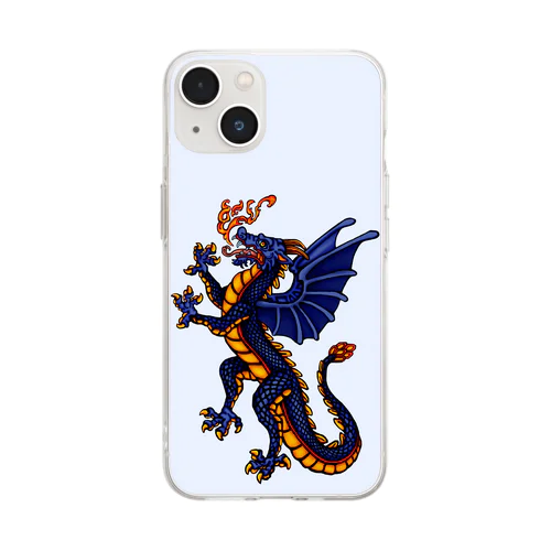 ドラゴン Soft Clear Smartphone Case