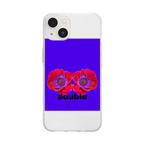 double  purple Soft Clear Smartphone Case