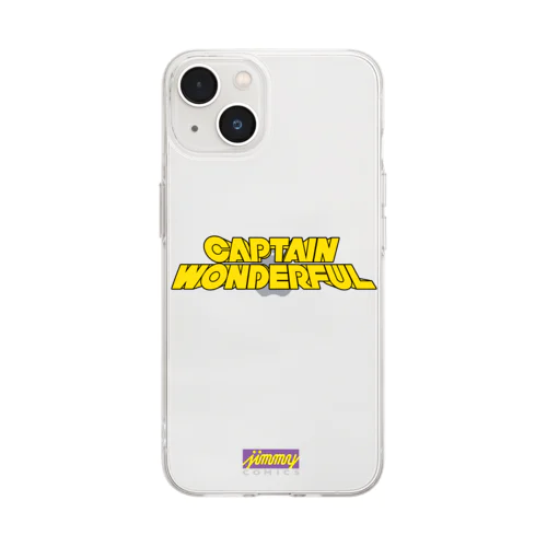 キャプテンワンダフル logo Soft Clear Smartphone Case