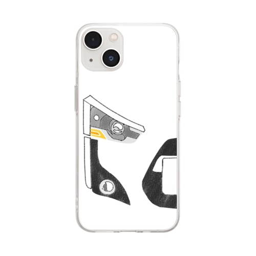 タレ目カー Soft Clear Smartphone Case