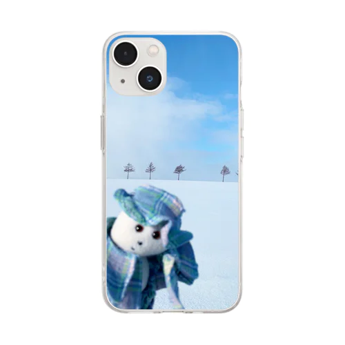 試される大地 Soft Clear Smartphone Case