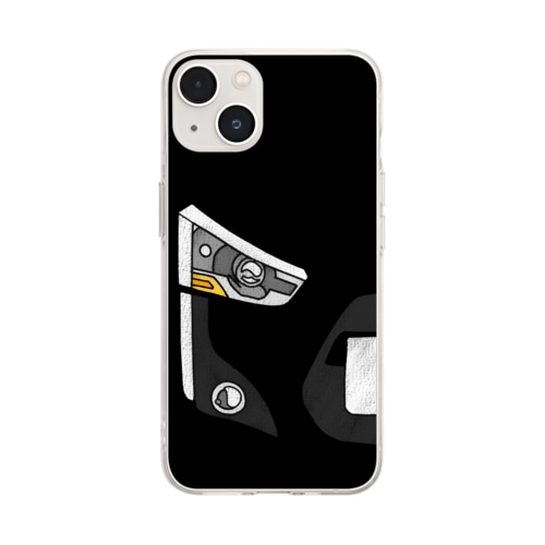 タレ目カー Soft Clear Smartphone Case