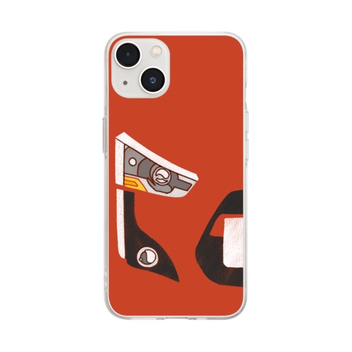 タレ目カー Soft Clear Smartphone Case
