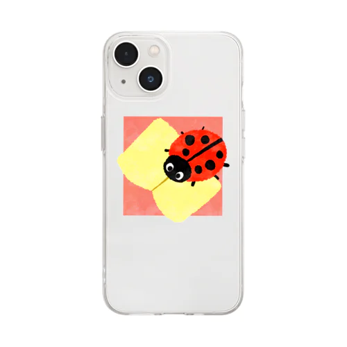 本の虫くん Soft Clear Smartphone Case