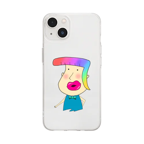 ラッキーセブンくん Soft Clear Smartphone Case