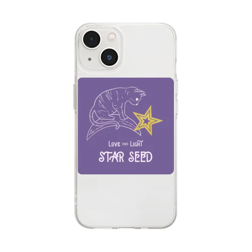 スターシード専門☆猫月バージョン Soft Clear Smartphone Case