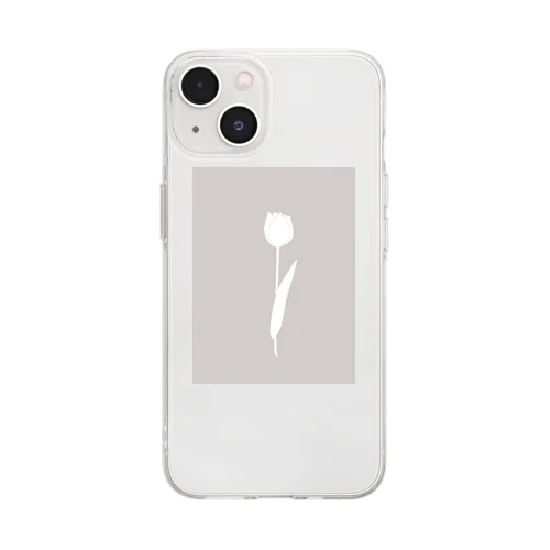 Tulip silhouette Soft Clear Smartphone Case