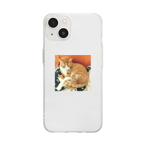 まるっとねこリンツ Soft Clear Smartphone Case