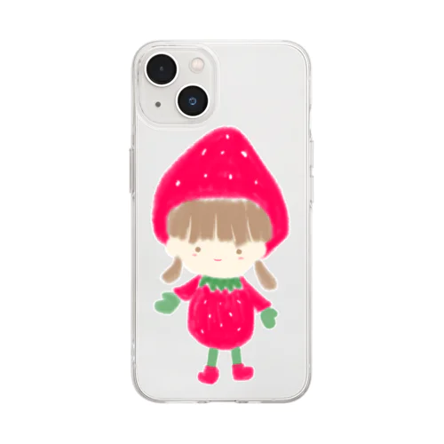 いちごちゃん🍓 Soft Clear Smartphone Case