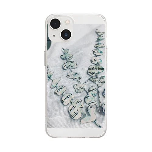 洋書ペーパーのユーカリ Soft Clear Smartphone Case