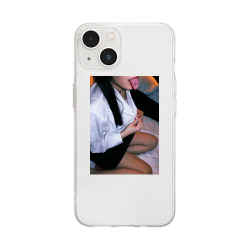 スーツ。 Soft Clear Smartphone Case