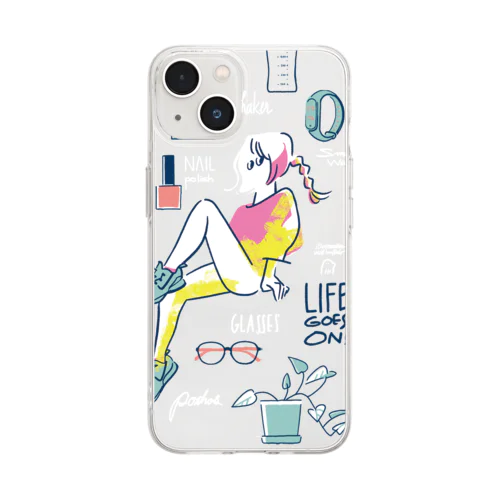 LIFE GOES ON ! Soft Clear Smartphone Case