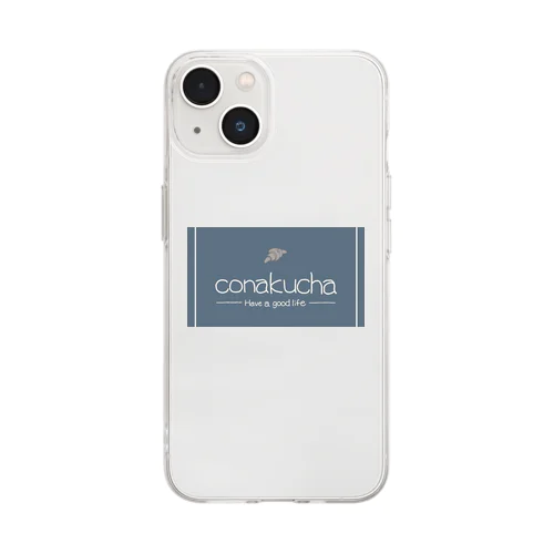 conakucha(コナクチャ)ブルーグレーカラー Soft Clear Smartphone Case