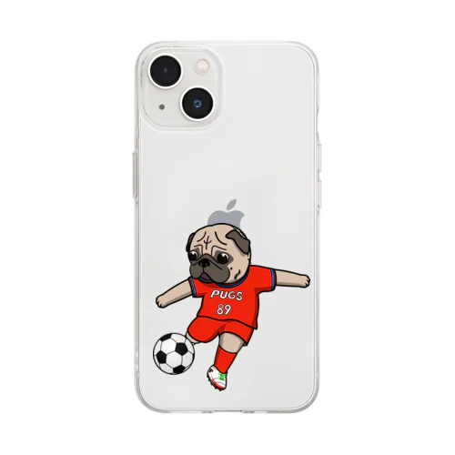 PUG-パグ-ぱぐ　おパグシュート グッズ-2 Soft Clear Smartphone Case