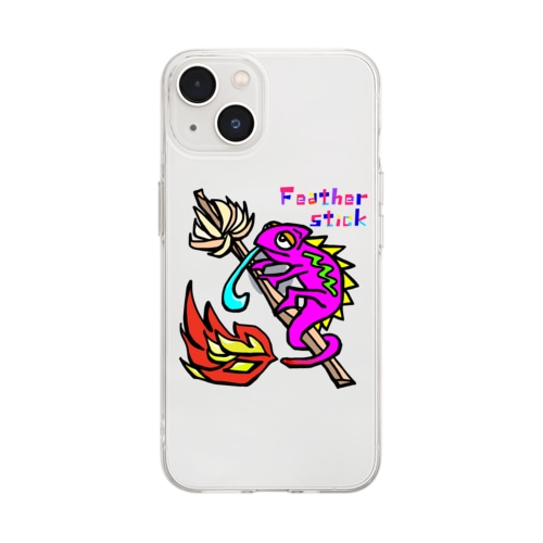 フェザースティック【Feather stick】 Soft Clear Smartphone Case