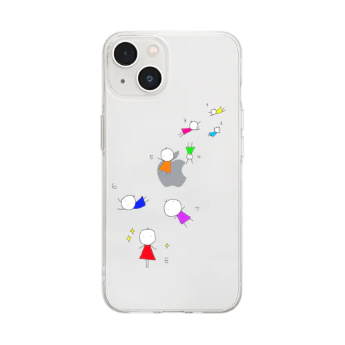 七転八起 Soft Clear Smartphone Case