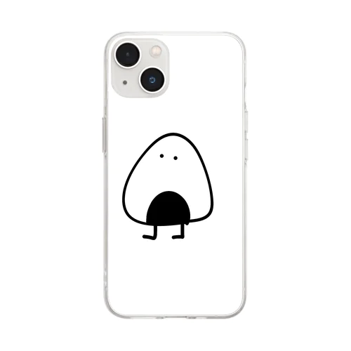 ワンポイントおにぎり🍙 Soft Clear Smartphone Case