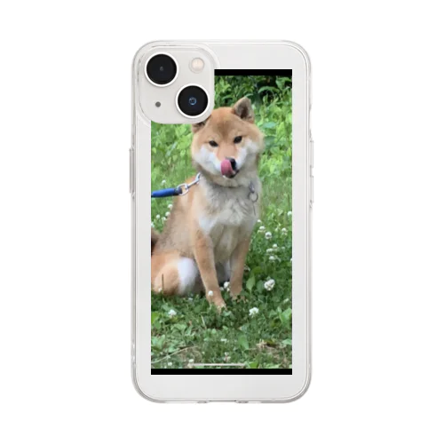 ブルーくんグッズ2 Soft Clear Smartphone Case