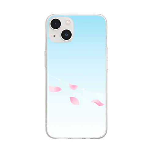 桜81 Soft Clear Smartphone Case