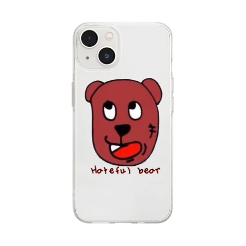 Hateful bear Soft Clear Smartphone Case