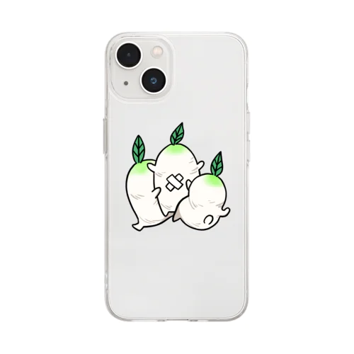 使い魔のダイコンちゃん Soft Clear Smartphone Case