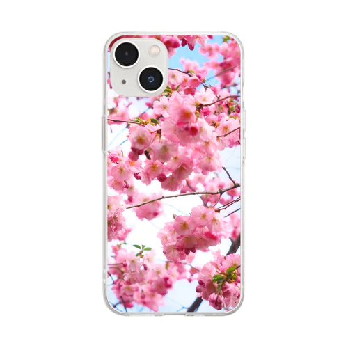 桜84 Soft Clear Smartphone Case