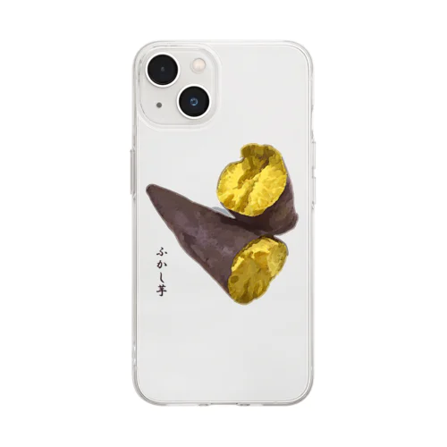 ふかし芋（さつまいも） Soft Clear Smartphone Case