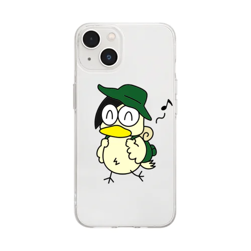 旅するまあまあ鳥 Soft Clear Smartphone Case