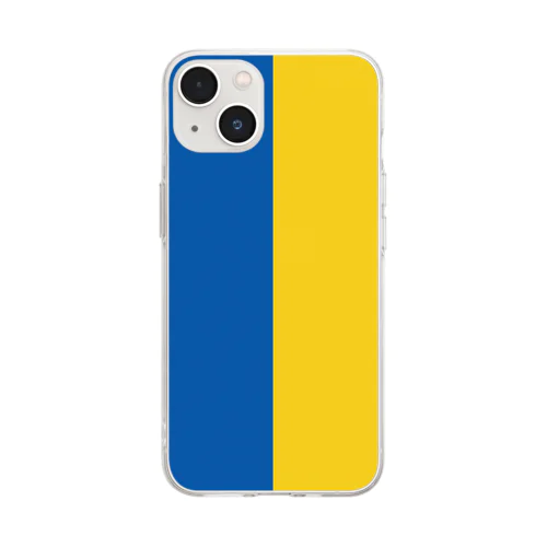 ウクライナ国旗スマホケース Soft Clear Smartphone Case