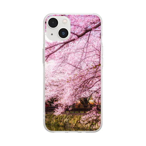 桜87 Soft Clear Smartphone Case