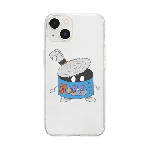 鯖乃缶汰君グッズ Soft Clear Smartphone Case