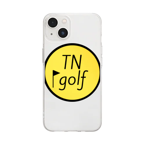 TN golf(イエロー) Soft Clear Smartphone Case