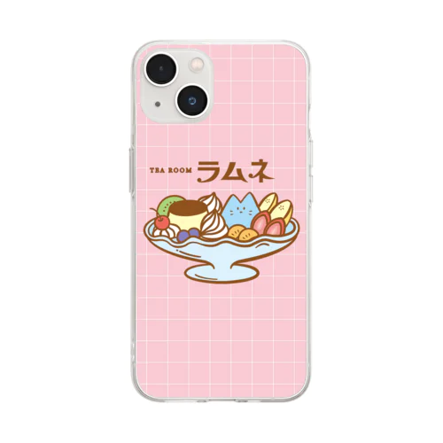 喫茶ラムネ Soft Clear Smartphone Case