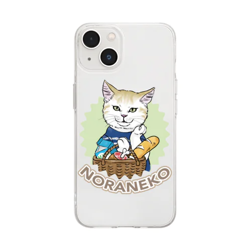 お買い物猫 Soft Clear Smartphone Case