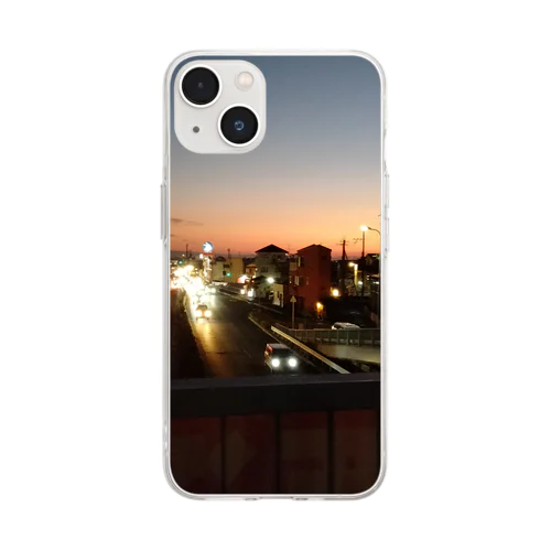 夕暮れどき Soft Clear Smartphone Case