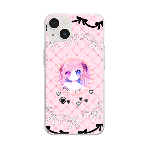 ♥キルティングパール♥ Soft Clear Smartphone Case