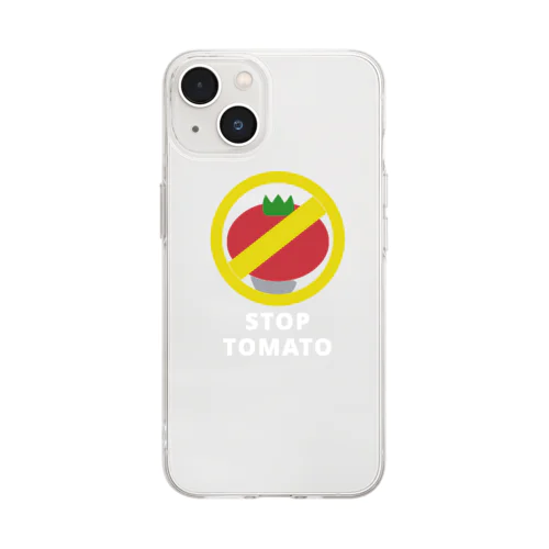 STOP TOMATO ソフトクリアスマホケース